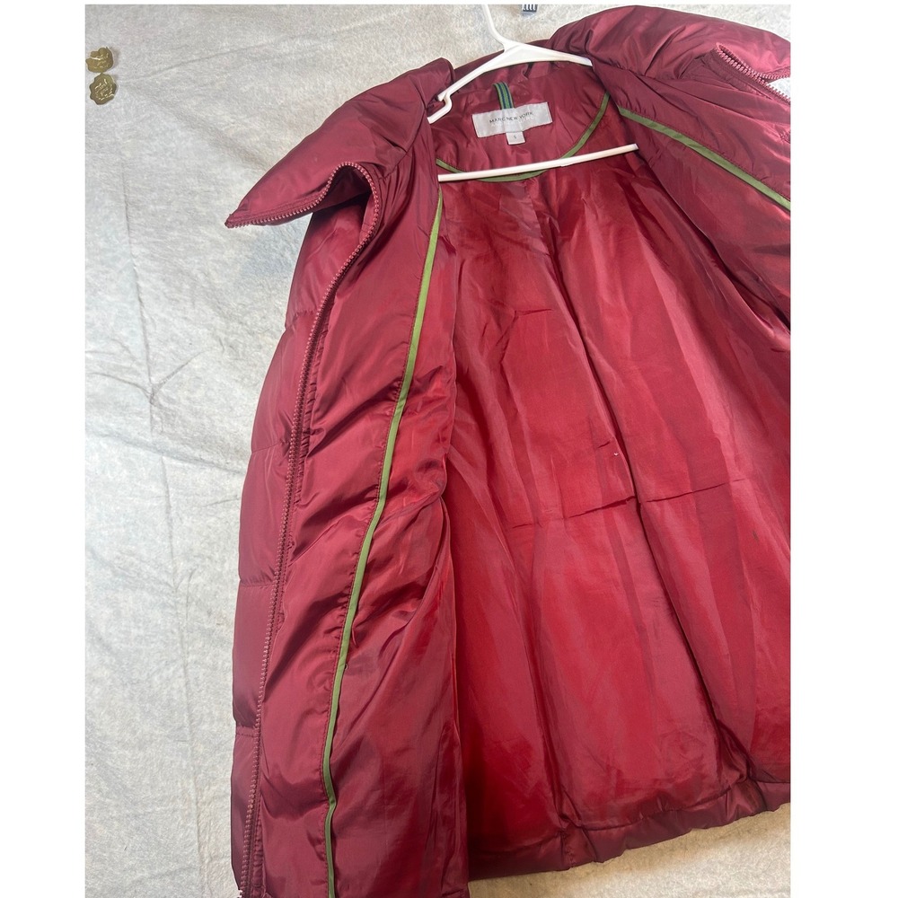 Marc New York Andrew Marc Women Red Puffer Coat Winter Jacket Size S - Picture 7 of 8